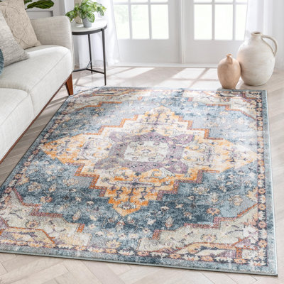 Rodeo Oriental Synthetic Area Rug