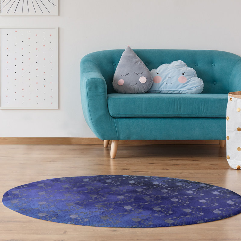 Tapis zone de planètes et étoiles, Rond 5 pi