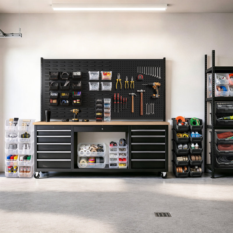 Sorbuss - Paquet de 10 petits bacs de rangement de cuisine empilables à l'avant - Rangement pour garde-manger et armoire