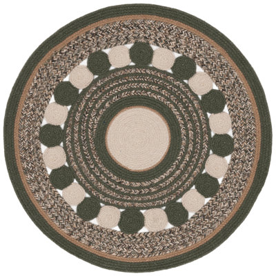 Caoimhinn 757 Area Rug In Green  Ivory