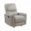 Chaise berçante inclinable en microfibre polie 1pc