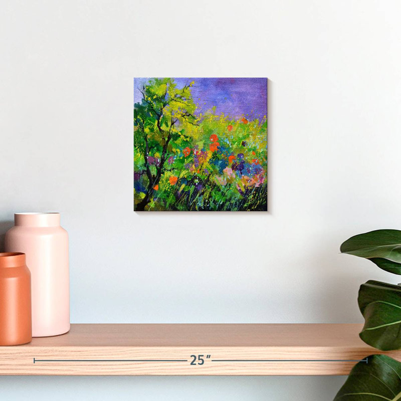 Peinture de l'été, H 10 po x l 10 po