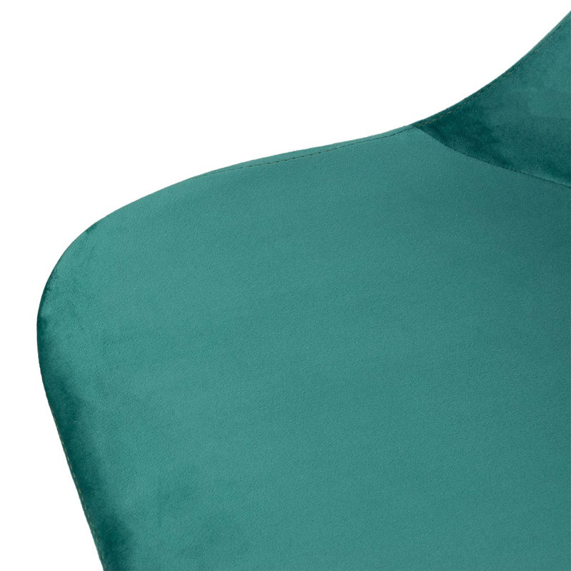 43cm H Velvet Upholstered Side Chair, Green