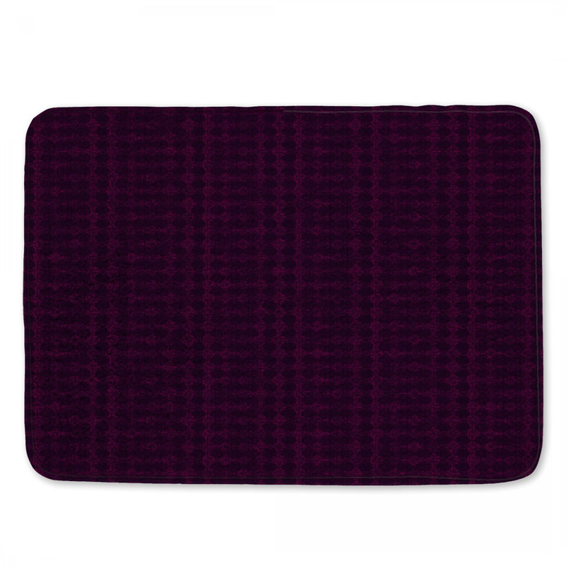 Tapis de bain détaillé à motif mauve, L 24 po x L 17 po