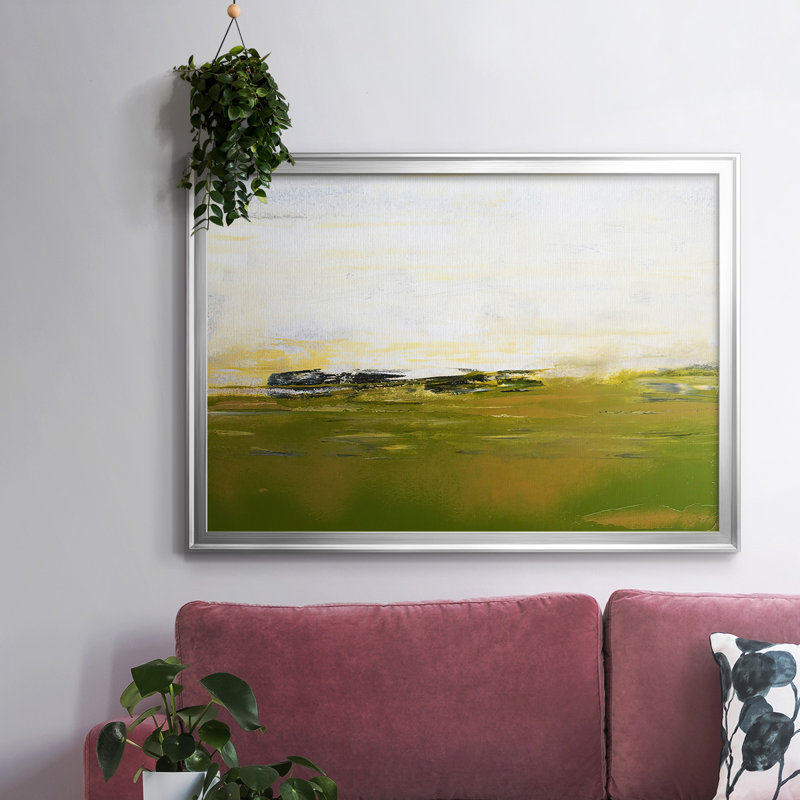 From The Terrace III, reproduction d'art sur toile, H 26 po x l 38 po x P 1,5 po, Argent