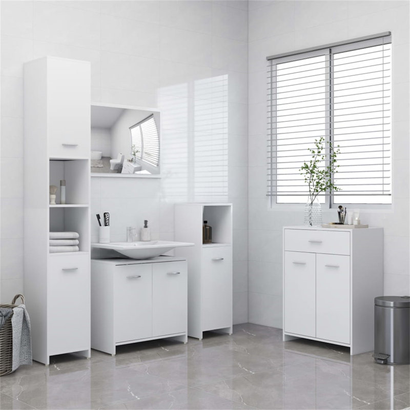 Smolan Bathroom Cabinet, White