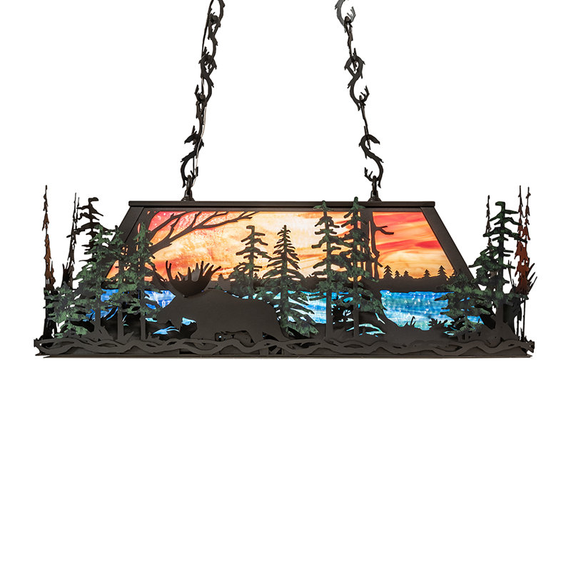 6 - Light Black/Green Kitchen Island Pendant
