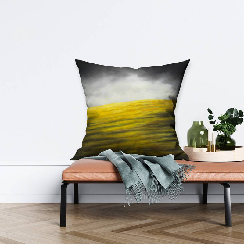 Yellow Hill - Yellow Mountains – Throw Pillow Cover Only, Double-Sided Print, Insert Not Included