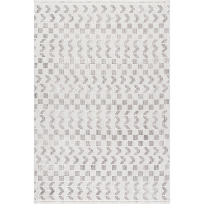 Allona Geometric Tassels Area Rug