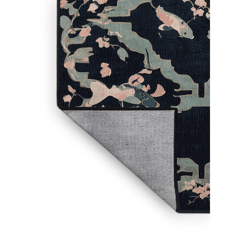 Machine Washable Gray Area Rug, Square 4'