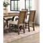 Beige Fabric Upholstered Dining Chairs, 2pcs, Created With Rustic Oak Solid Wood For Mid-century Modern 2pcs Chairs Feature, Seat, Structure Room