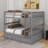 Full Over Full Bunk Bed With Drawers-1798294202
