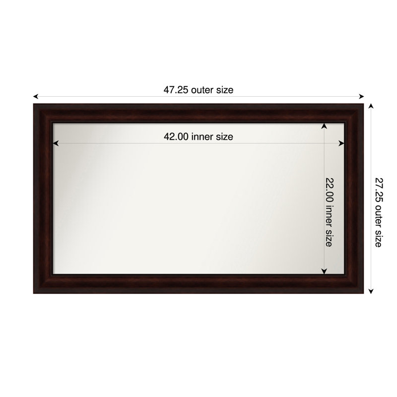Miroir mural Nathian, 27,25 po x 47,25 po