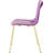 Modern Outdoor & Indoor Plastic Dining Chairs, Durable Metal Frame with Contoured Seat, Weather-Resistant, Easy Assembly, Ideal for Patios, Cafes, and Home Use, Set of 4-1344705366