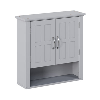 Compact Medicine Cabinet, Mdf Wood Modern Storage For Kitchen & Bath