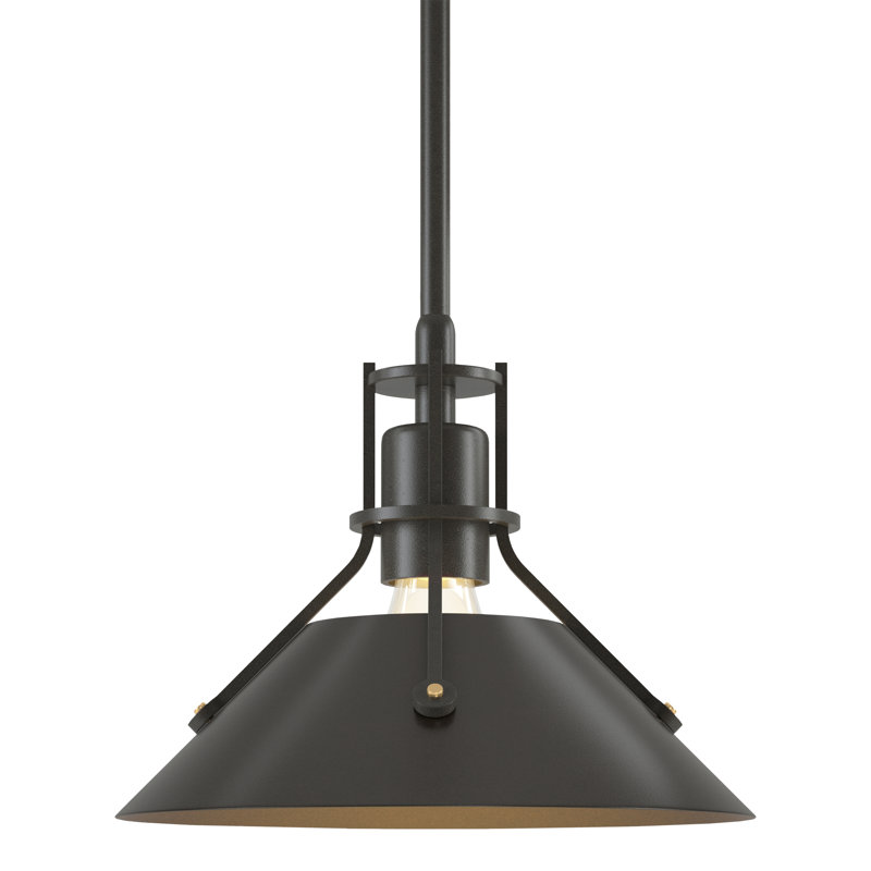 Henry 1 - Light Single Cone Pendant, Dark Smoke, Oil Rubbed Bronze