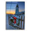 «Christmas At Pemaquid Point» par Rick Berk, art mural en verre acrylique-1343122263