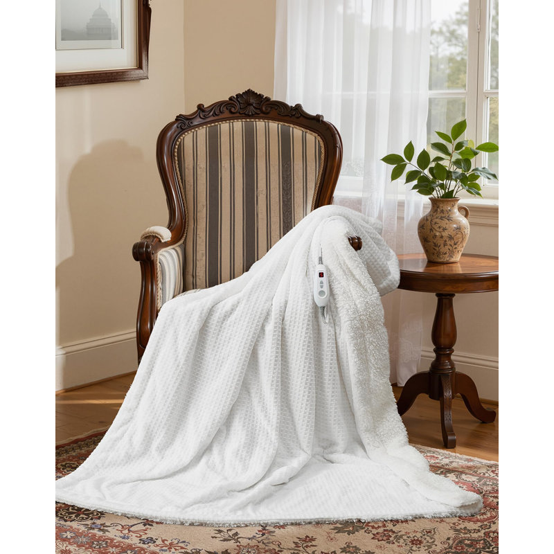 Throw Blanket, 130cm W x 160cm L, White