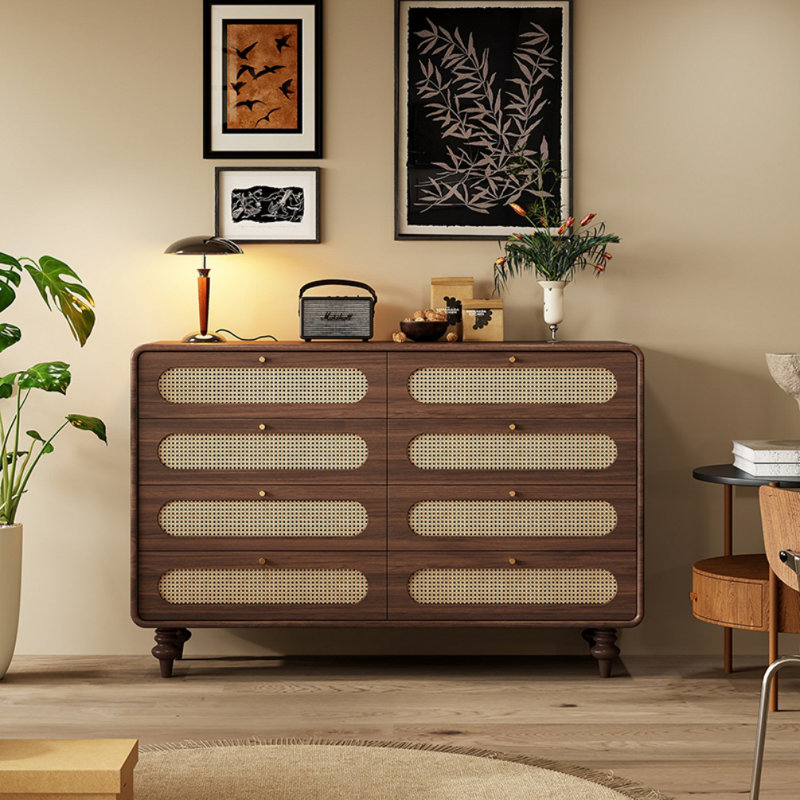 Armoire d'entrée moderne en bois massif simple