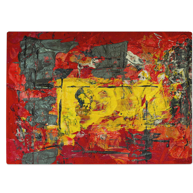 Tempered Glass Art Painting Vol.134 Chopping Board, 39 cm W x 28.5 cm L