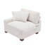 Upholstered Corduroy Armchair-969261018