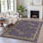 Machine Washable Indoor/Outdoor Xhevrie Eggplant Rug-111820231