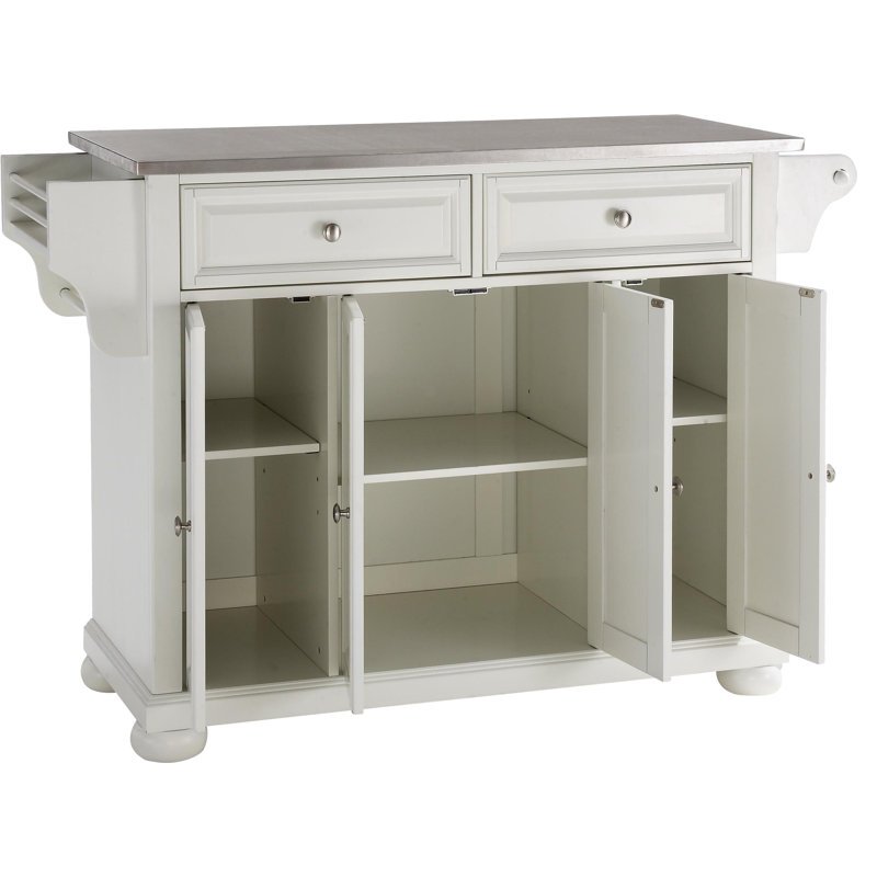 Haslingden Kitchen Island, White