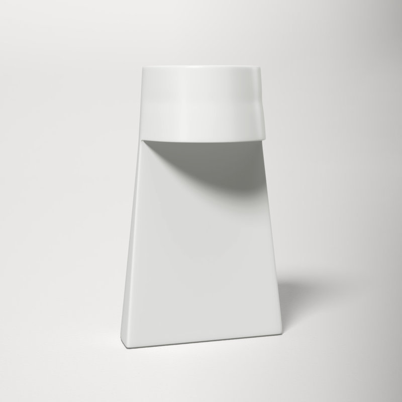 Percy Ceramic Novelty Lamp, Matte White