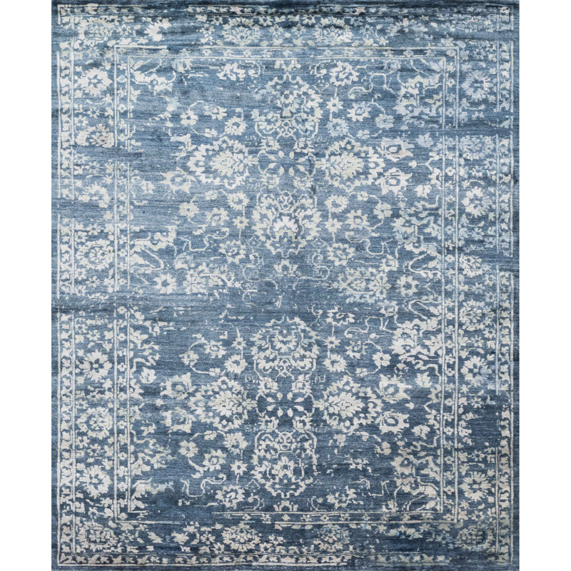 Mirage Rayon Oriental Indoor Rug, Rectangle 9'6'' x 13'6''