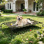 Elevated Dog Bed with Removable Cooling Cushion-801308710-801308711