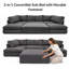 7 Seater Corduroy Sofa Bed-693545060