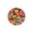 Black Themed Mixed Color Floral Woven Base Washable Carpet-1338482923