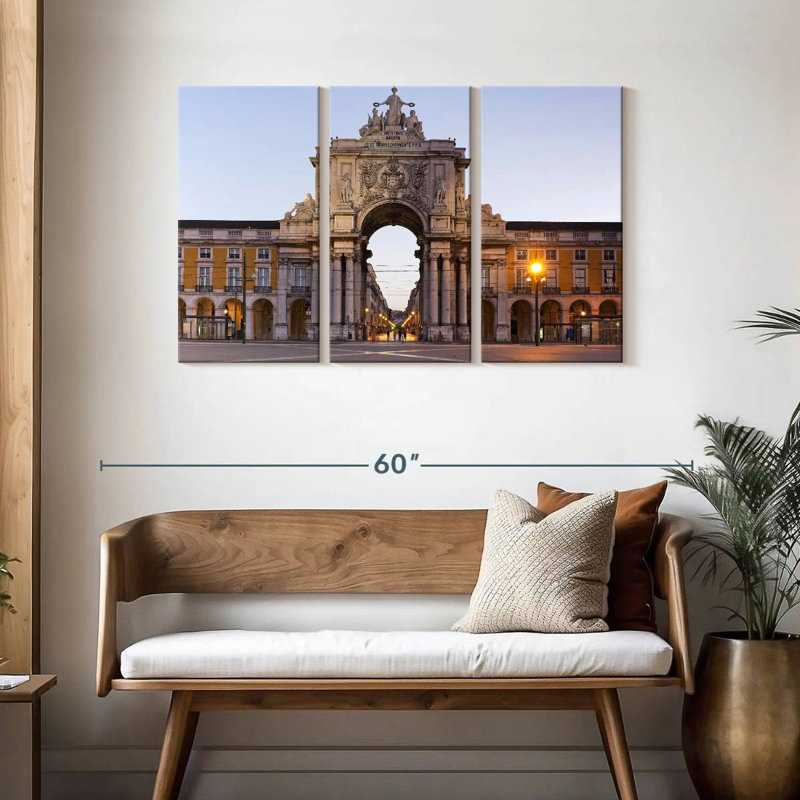 Nicci Praca De Comercio Lisbon, 28" H x 45" W