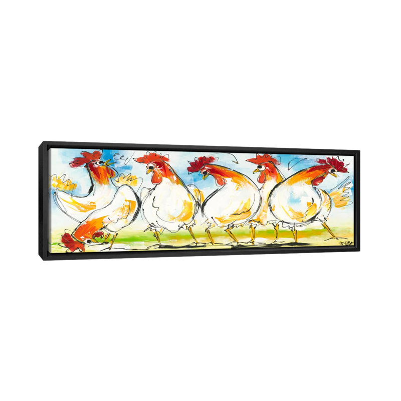 «Tokkie III» par Art Fiore, impression sur toile tendue, H 16 po x l 48 po x P 1,5 po, Cadre noir