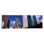 Vue panoramique panoramique de la tour, lignes aériennes Continental, bâtiment ExxonMobile et le bâtiment à chevrons, Houston, Texas - reproduction de photo sur toile tendue-2096535413-2016712534