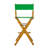 30" Folding Director Chair with Canvas-19623372-19623378