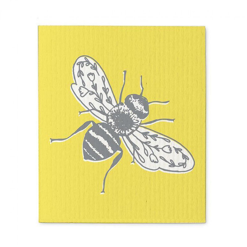Set Of 2 Bees Dishcloth
