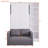 Twin Size Murphy Bed Wall Bed With Sofa,With Shelves,White-373360560