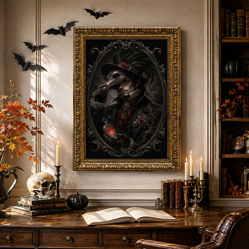Art mural sur toile Steampunk, 18"H x 12"W