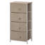 Commode d'appoint de rangement en plastique Pittsburg