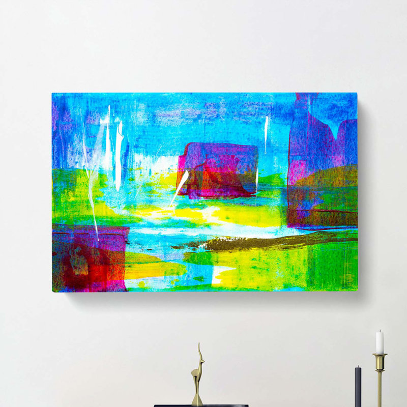 Abstract Art Painting Vol.187 by S.Johnson - Wrapped Canvas, 35cm H x 50cm W x 3cm D
