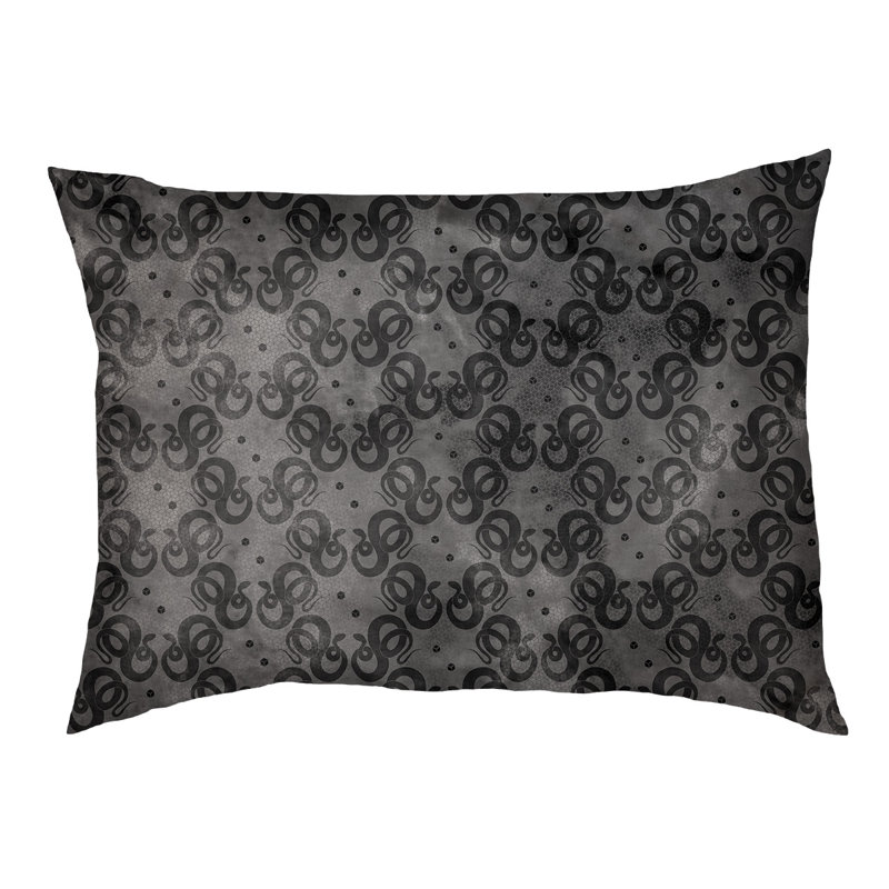 Coussin de créateur de serpents Byrge, l 42,5 po x L 32,5 po, Noir