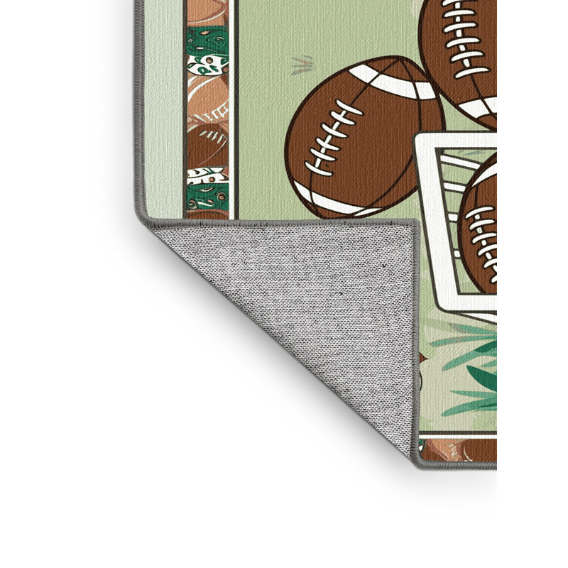 Tapis de football pour enfants Zoomie, Rectangle 6 pi x 9 pi