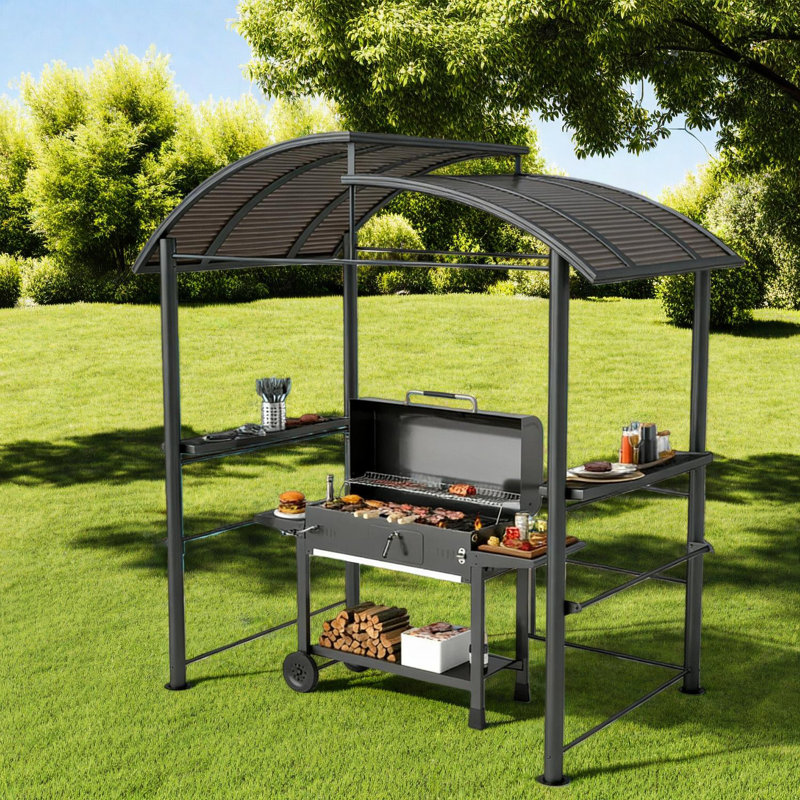 Auvent extérieur pour barbecue, abri de cuisine imperméable pour barbecue, abri de patio pour la piscine et la cour arrière