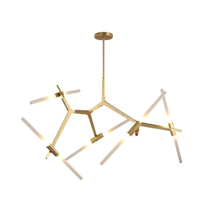Dmitar 10 - Light LED Kitchen Island Modern Linear Chandelier