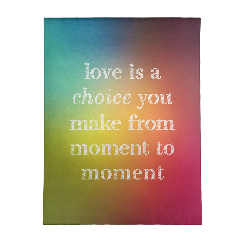 Quotes Chenille Indoor Rug, Rectangle 5' x 7'