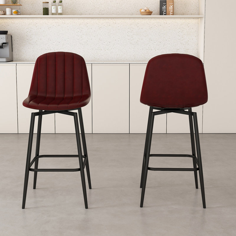 Tabourets de bar modernes avec mécanisme pivotant (sans table)
