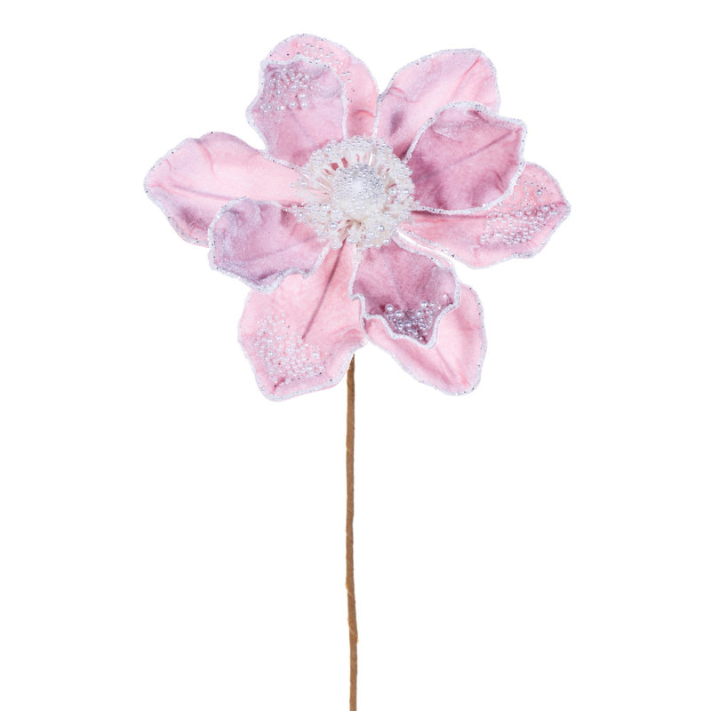 Magnolia rose perle de 43 cm (17 po), fleur de 20 cm (8 po), 2 par sachet, Pink