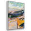 Trois bateaux de pêche à l'Eretrat par Monet, reproduction sur toile 3 pièces-2027358214-2027358215