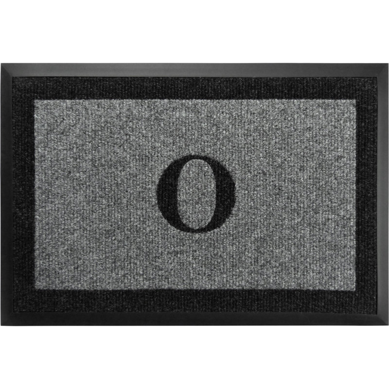 Tapis d'extérieur antidérapant Asai, Gris, O, l 24 po x L 36 po